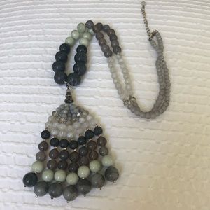 Anthropologie Glass & Stone Long Necklace